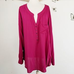 Torrid red popover long tunic